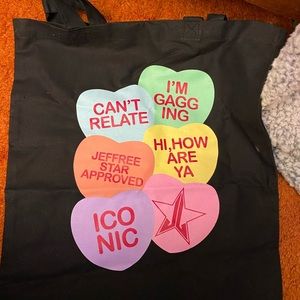 Jeffree Star Valentine’s Day tote bag.